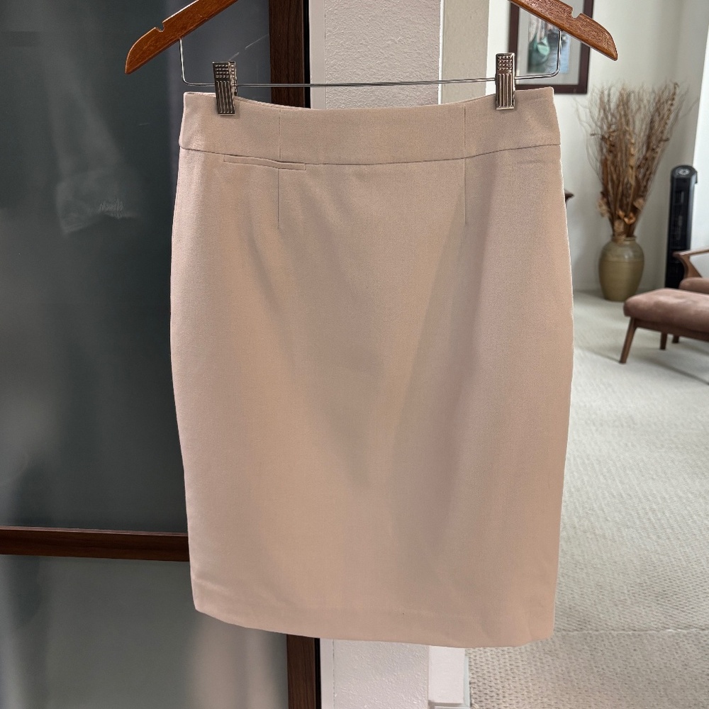 Calvin Klein Pencil Skirt -Beige/Cream Size 2 - Picture 2 of 9